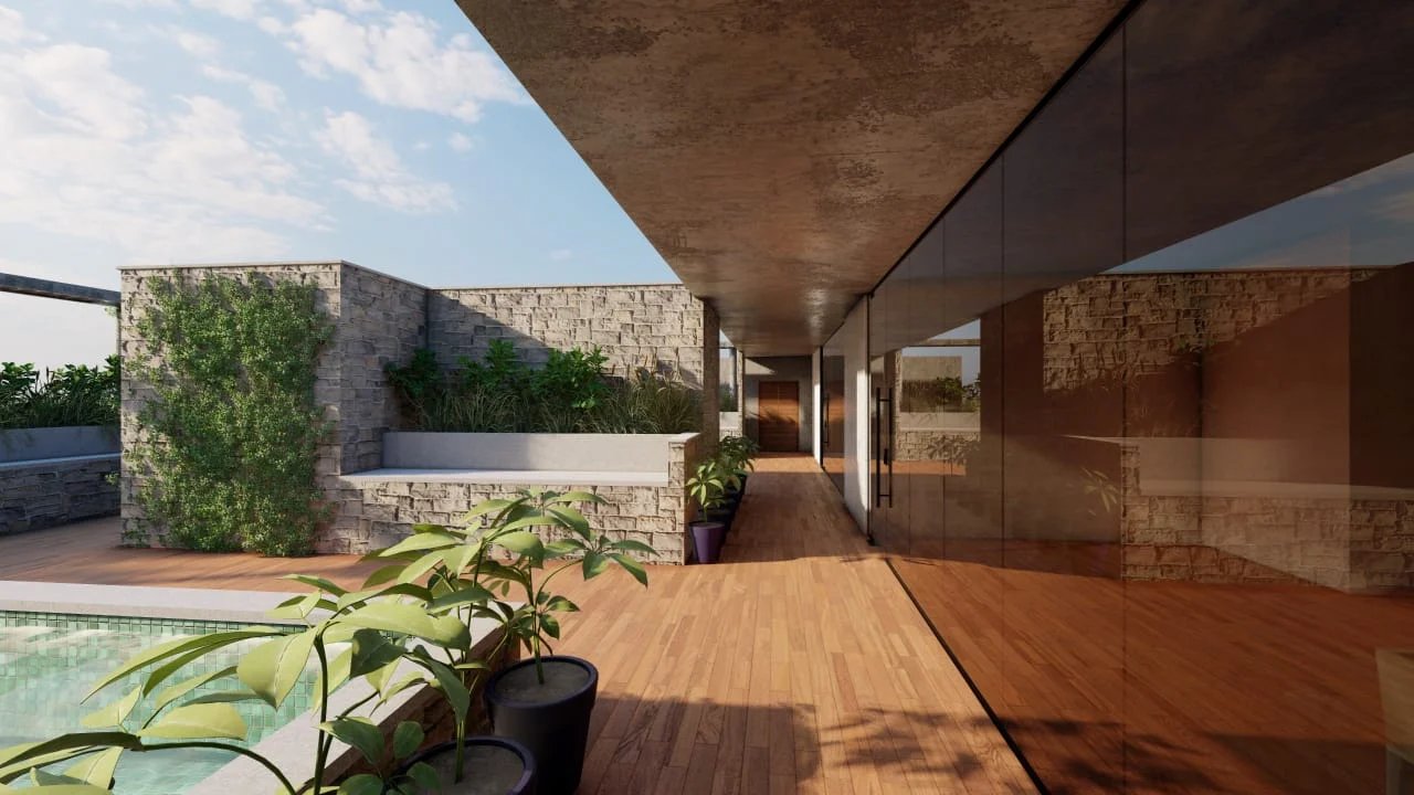 Courtyard and outdoor seating